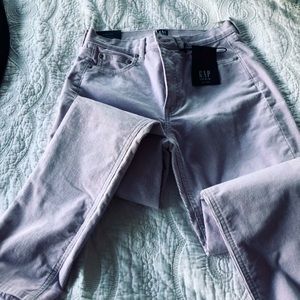 Gap corduroy high rise cigarette cut